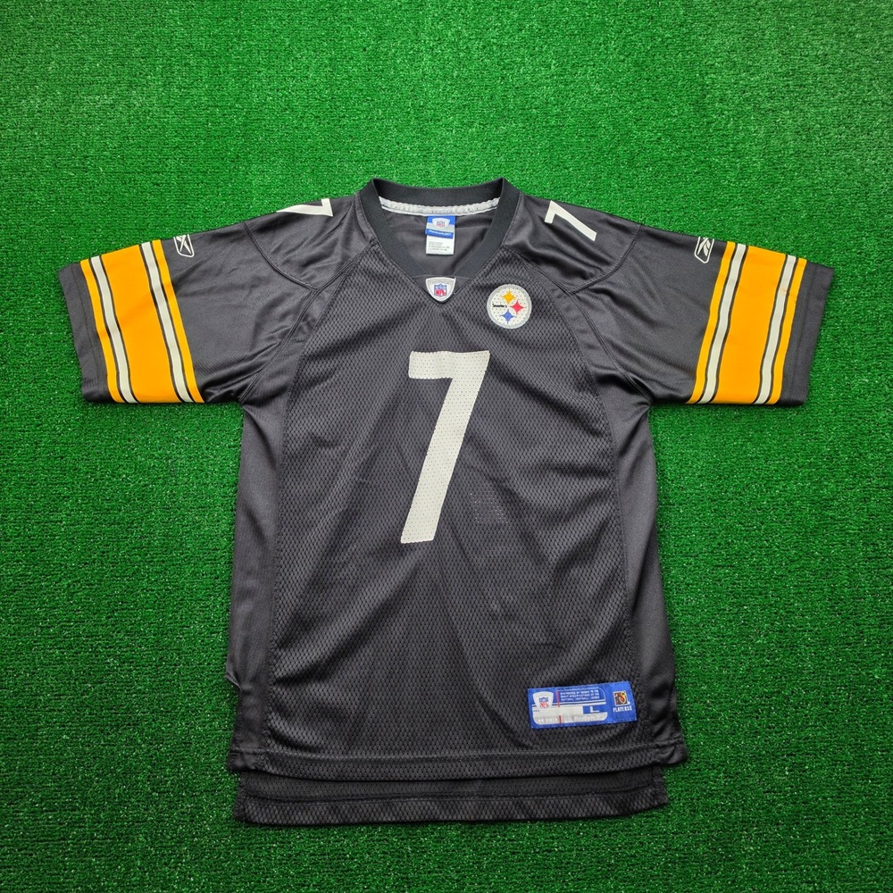 Pittsburgh Steelers Reebok Youth Large Jersey #7 Ben Roethlisberger NFL Football